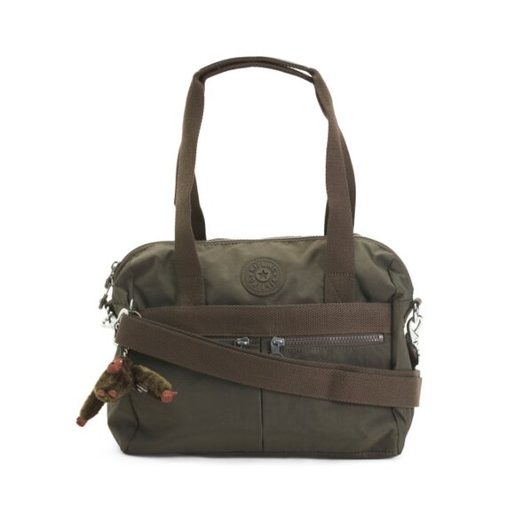KIPLING Green Nylon Klara Large Satchel - Picture 1 of 2